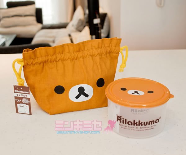 San-X Rilakkuma Drawstring Bento Pouch